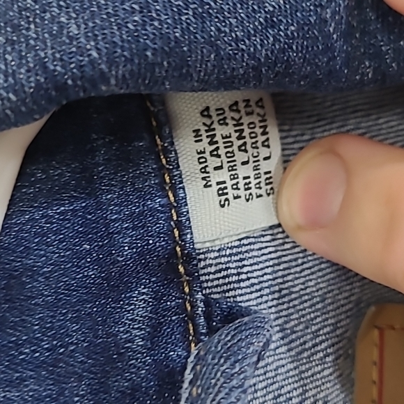 Levis Denim Trucker Jacket Womens Size Small Dark Wash - Picture 8 of 11